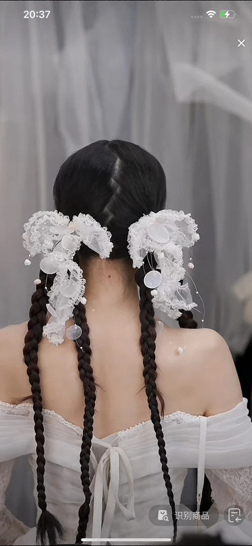 喜看优选新娘耳饰耳夹新娘头饰HY370