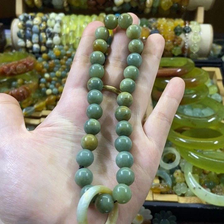 蛇纹石玉未镶嵌配件