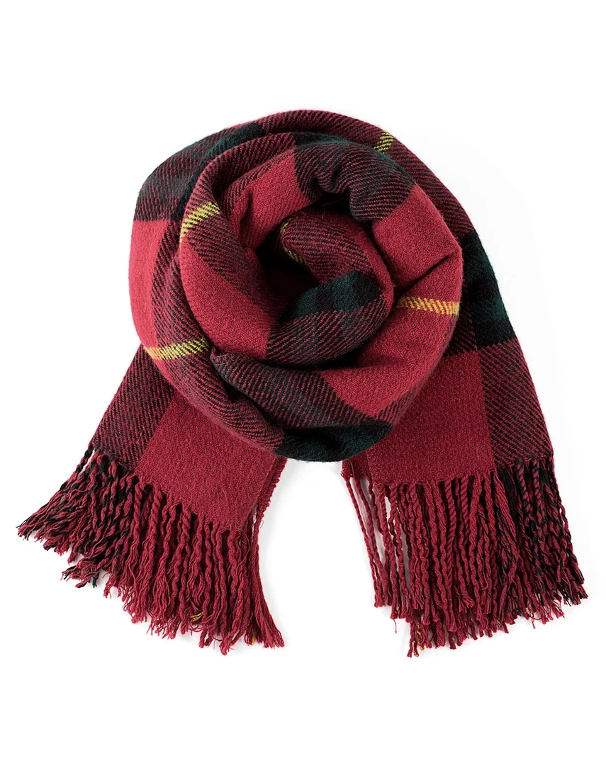 00002红格纹围巾合集中老年百搭女士红色羊绒长款老人长款格子