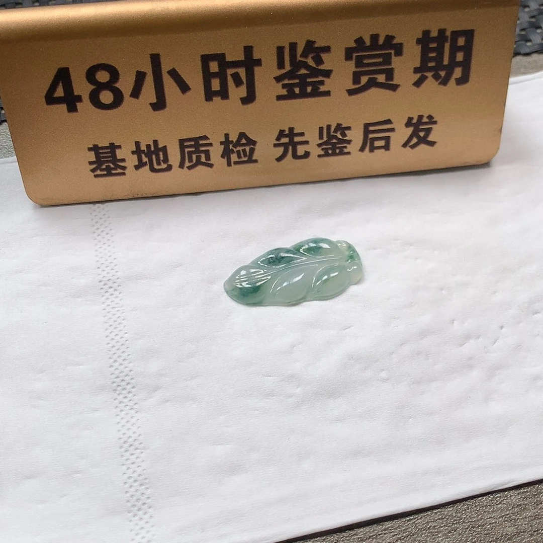 颈饰未镶嵌翡翠叶子