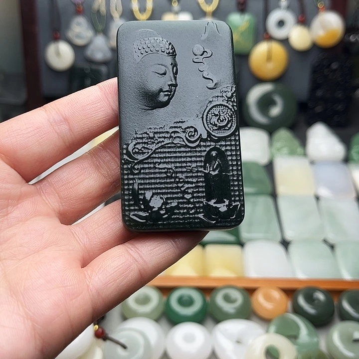 和田玉（青玉）未镶嵌颈饰