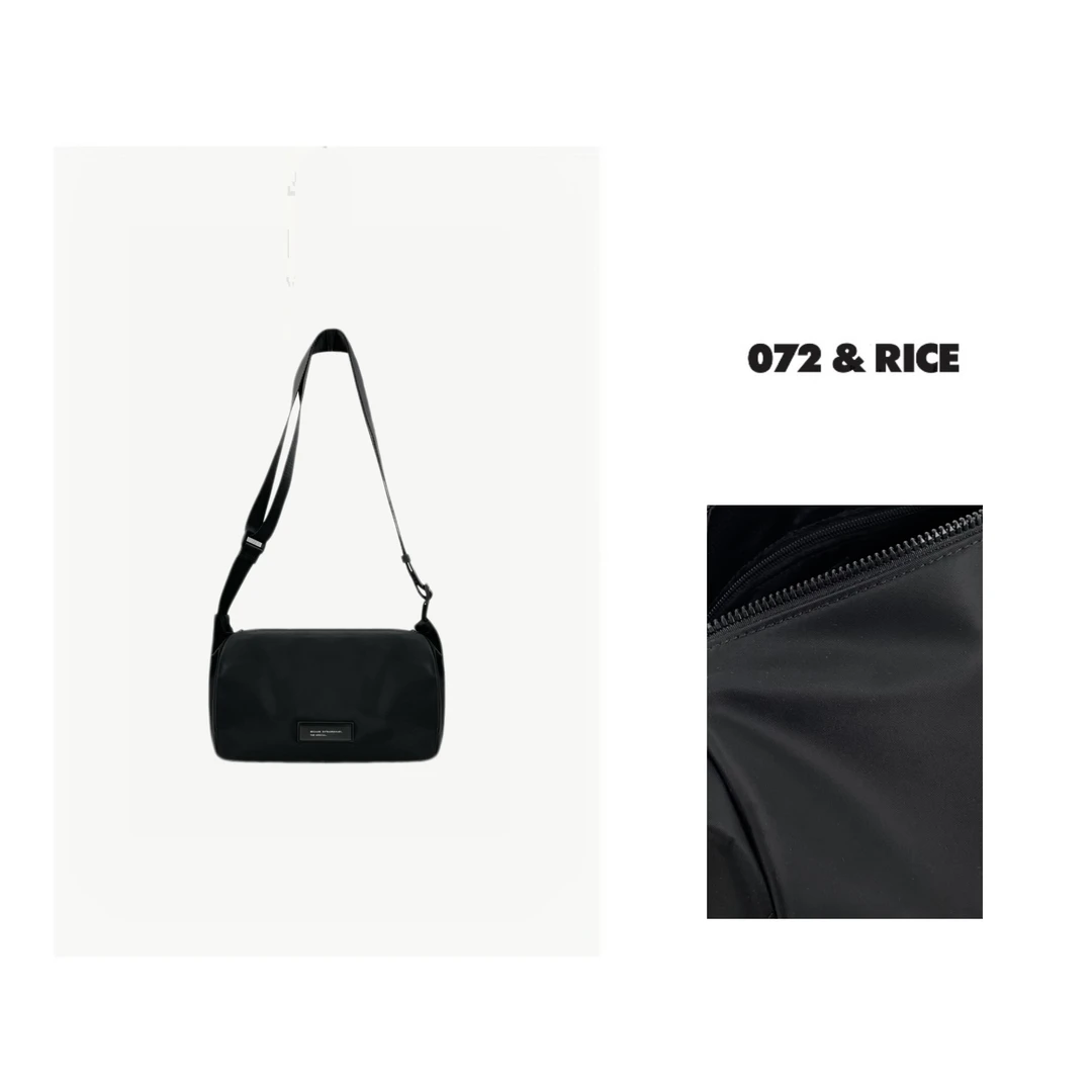 072 & RICE【手鼓包】时尚休闲百搭拉链斜挎单肩包 XGG5834