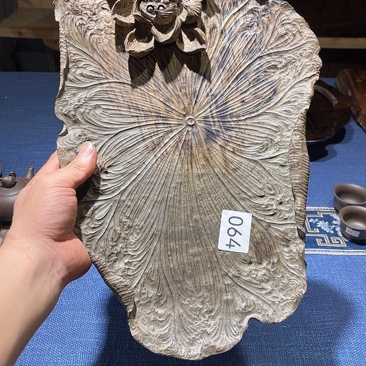香榧木金丝楠乌木果盘