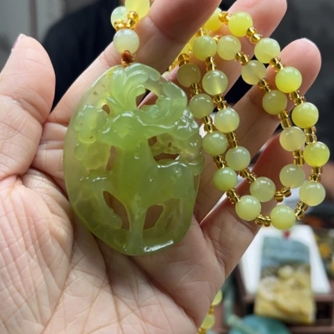 岫玉挂件未镶嵌挂件