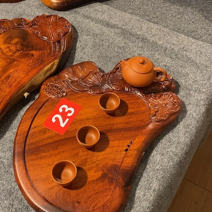 童***甜缅花随行实木茶盘