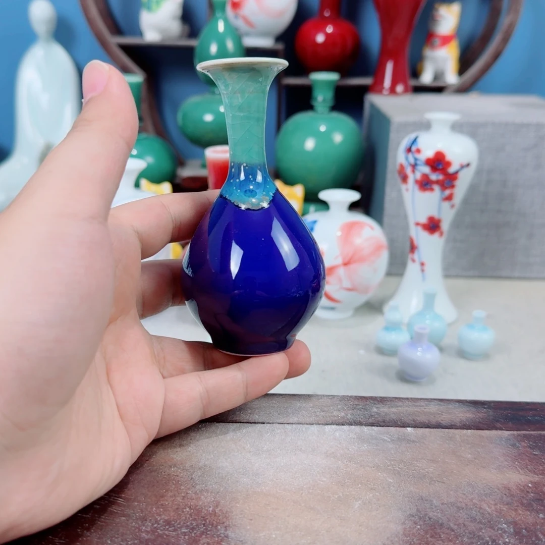 陶瓷手工小花器摆件