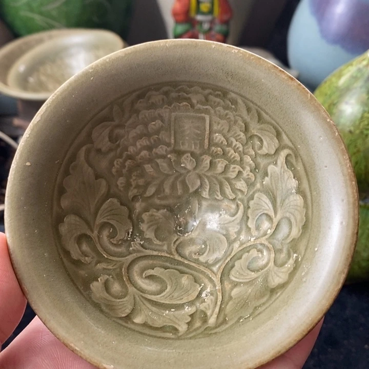 炉耀州窑刻花斗笠盏