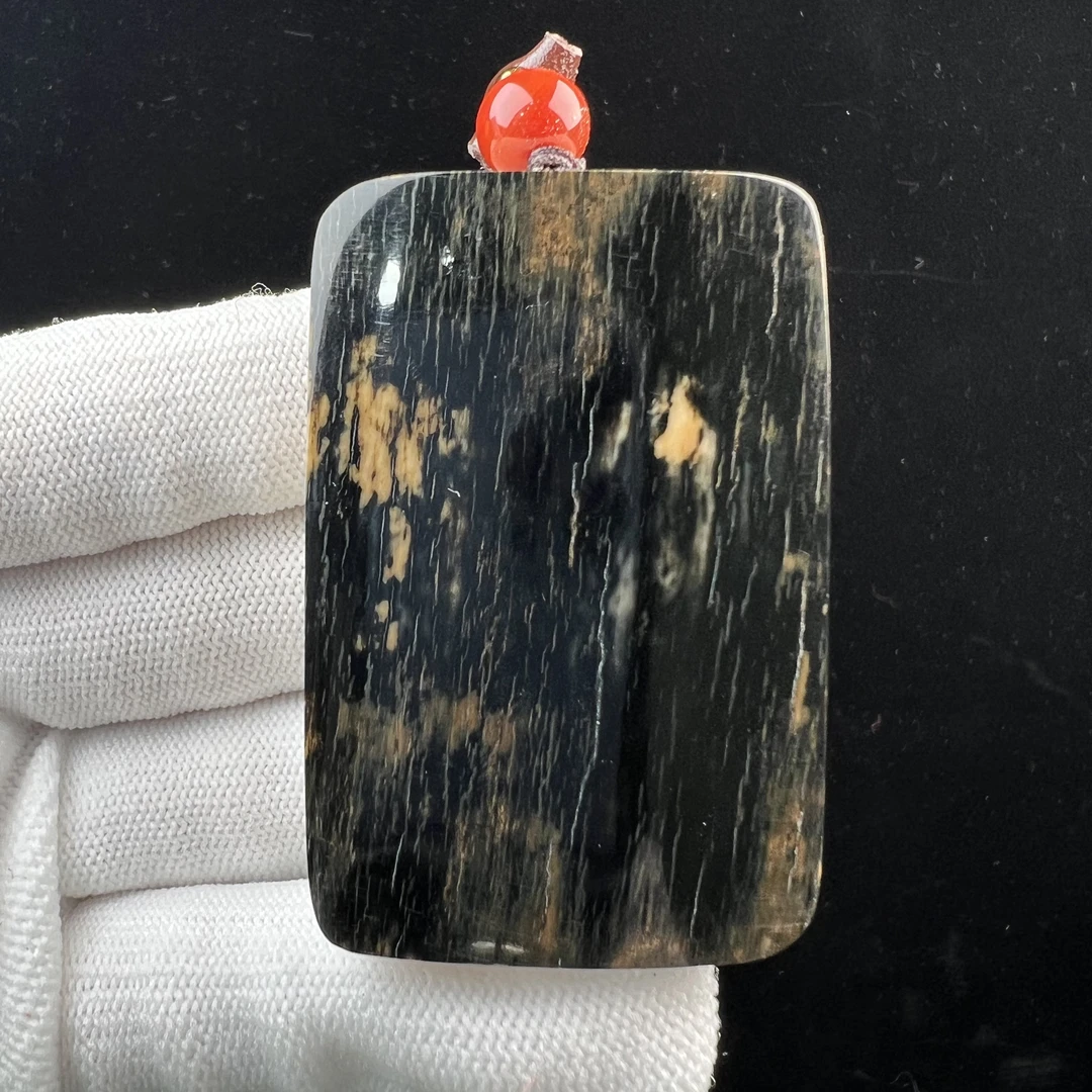 E15-15天然猛犸牙蓝皮 肥皂无事牌35*54*16mm支持鉴定 假一罚四