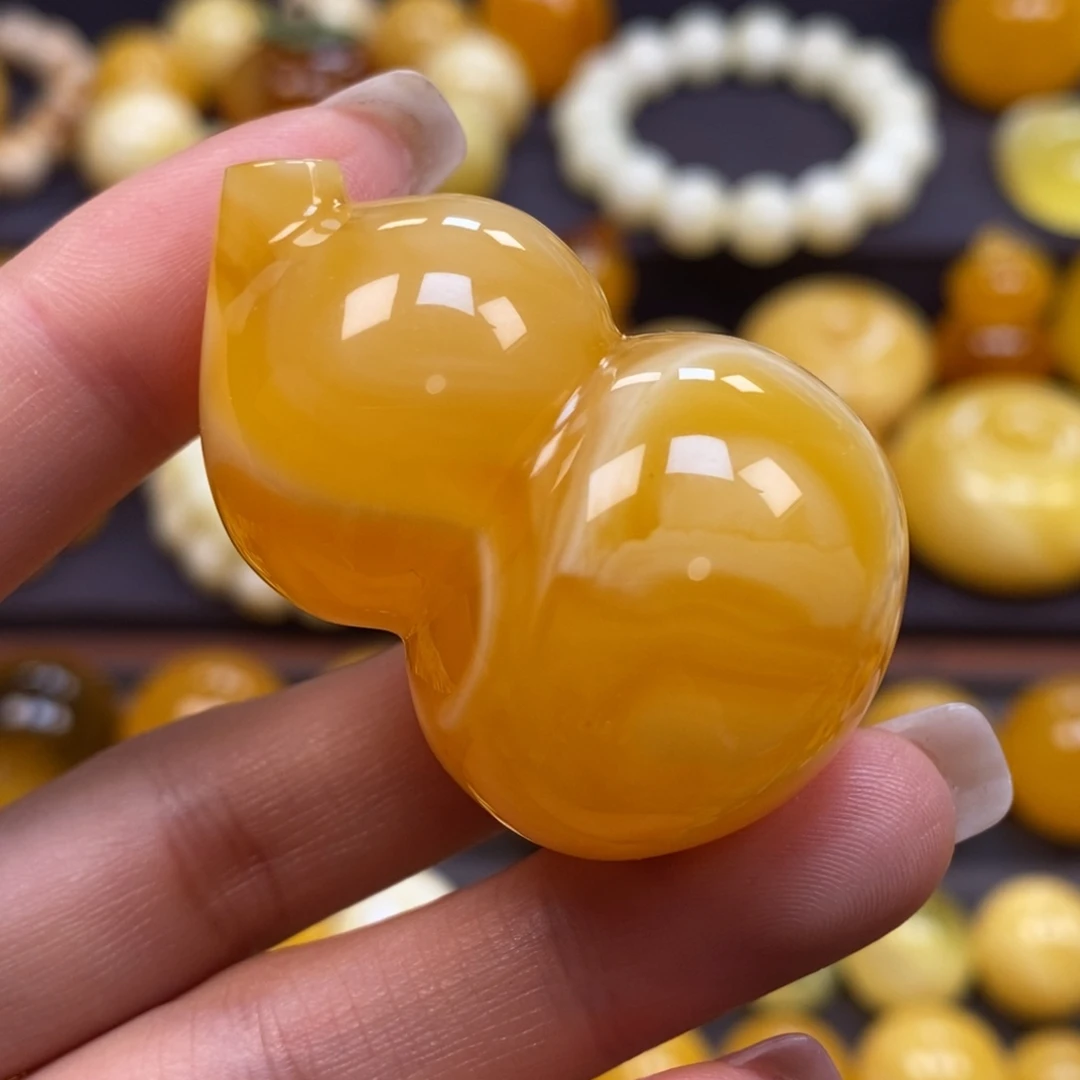 琥珀未镶嵌裸石葫芦