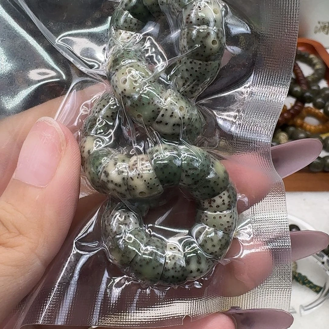 手串星月菩提35荣耀糯冰绿幽灵大肠10