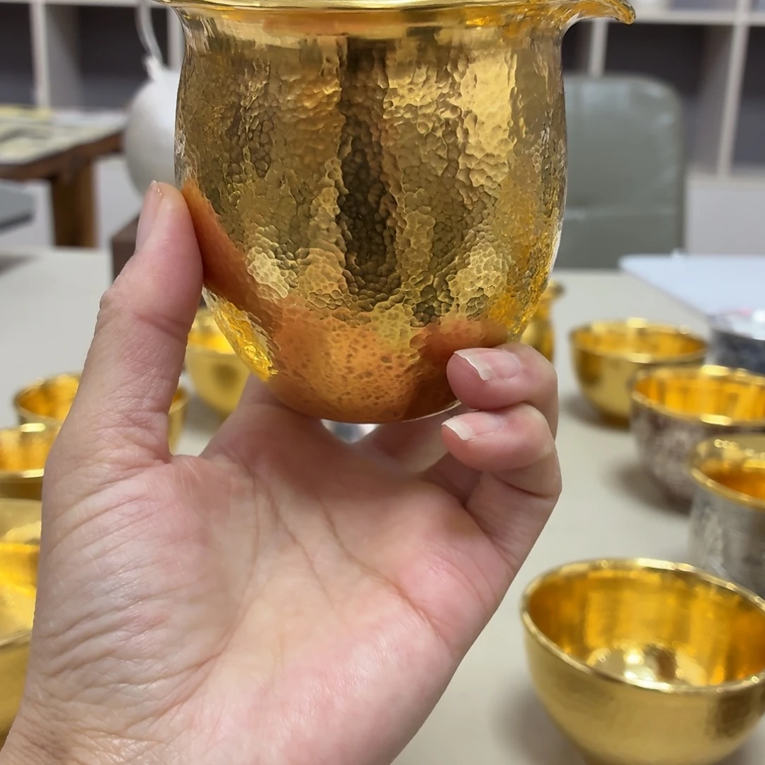 李小鹤里外金足金8克公道杯200毫升