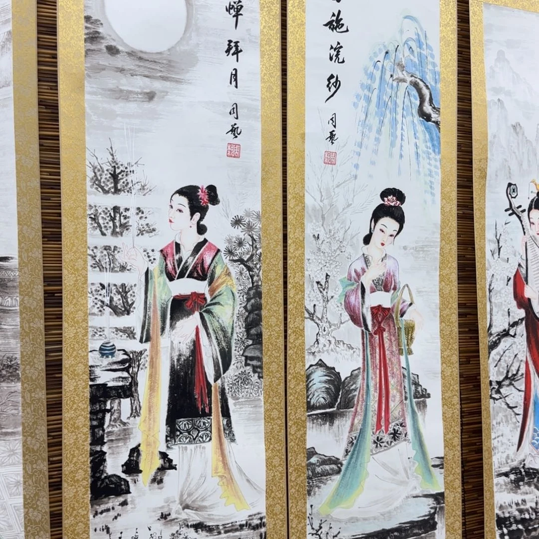 国画QB四幅一套作品！带证书！只限一单