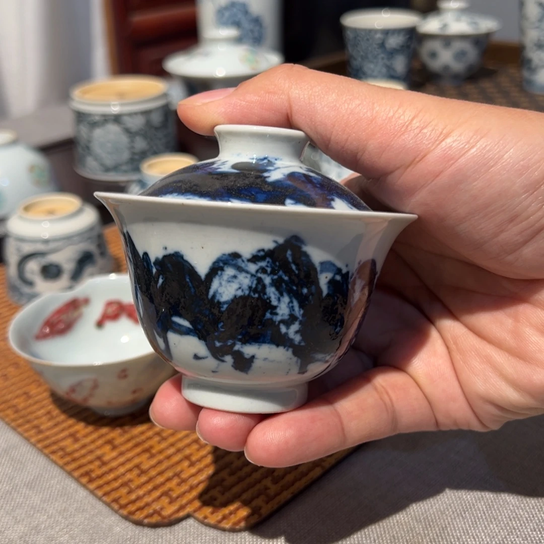 瓷顽古手工手绘作品