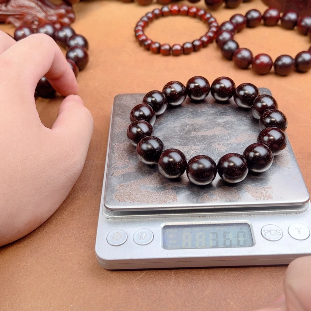 小叶紫檀手串/手链15顶级密度爆星