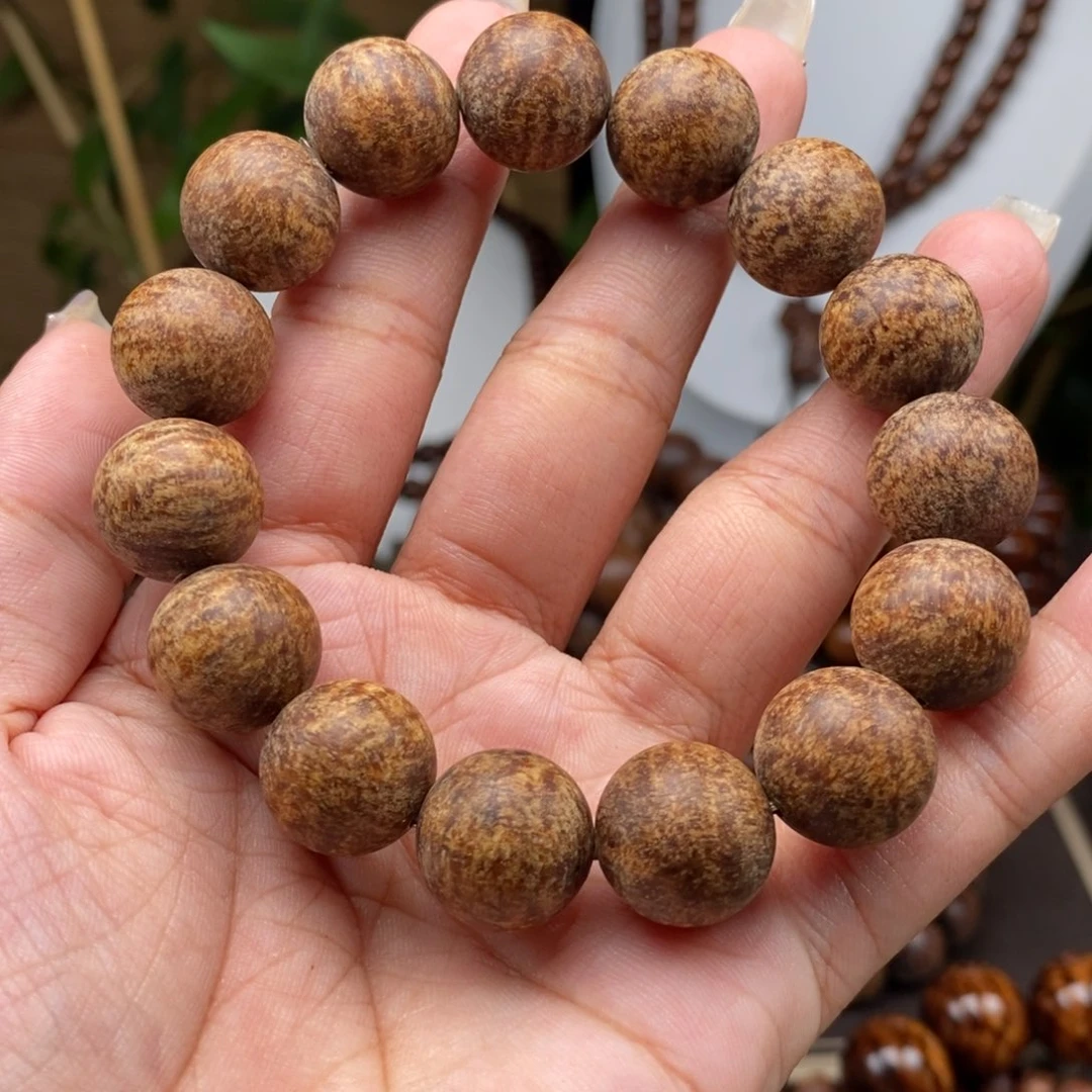 贡木手串/手链K****贡木1.5黄金西瓜爆龙粗抛