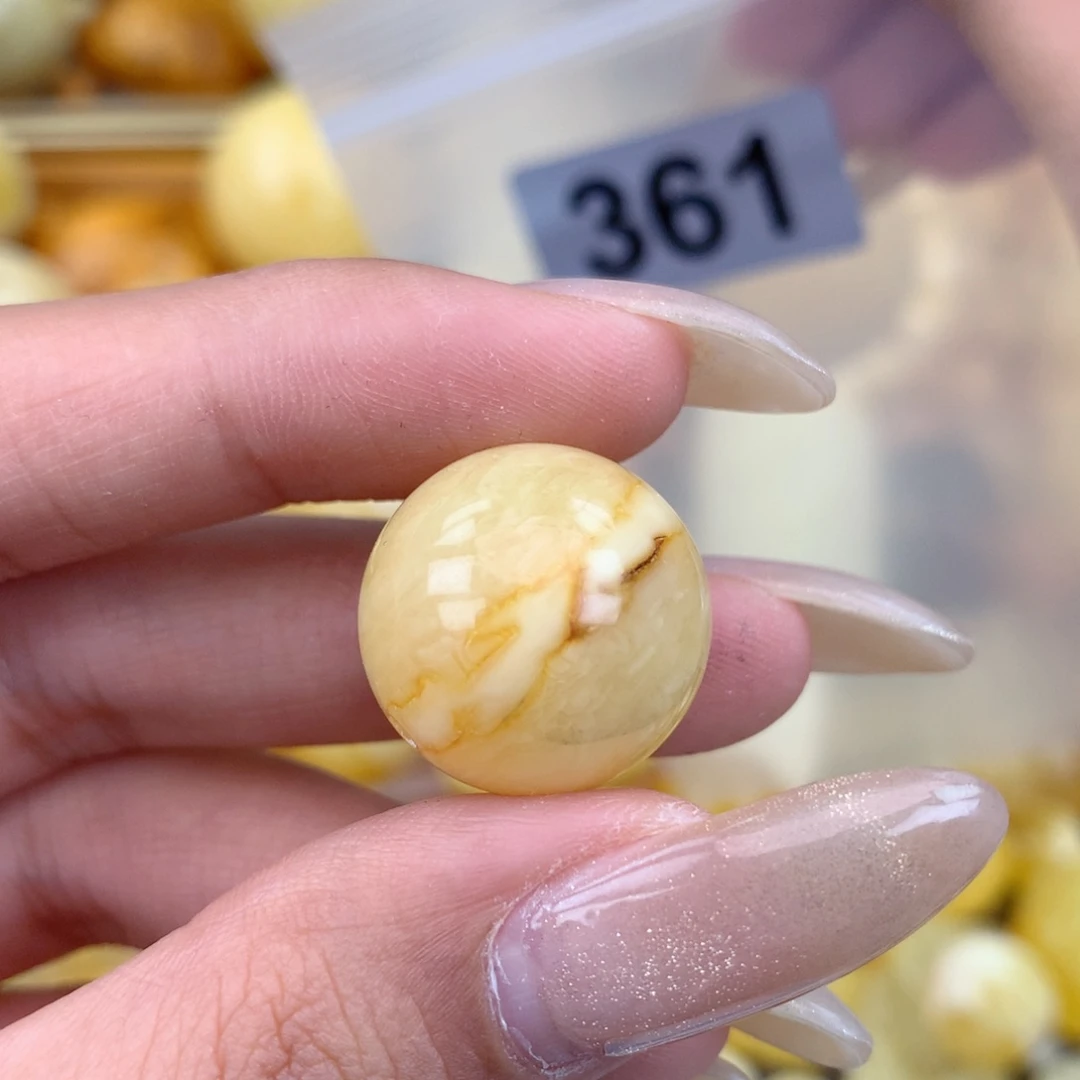 琥珀未镶嵌珠宝奇石19 粉