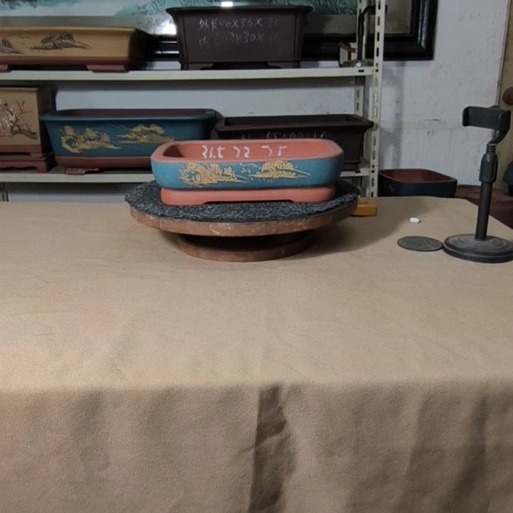 花盆紫砂宝蓝色小号水