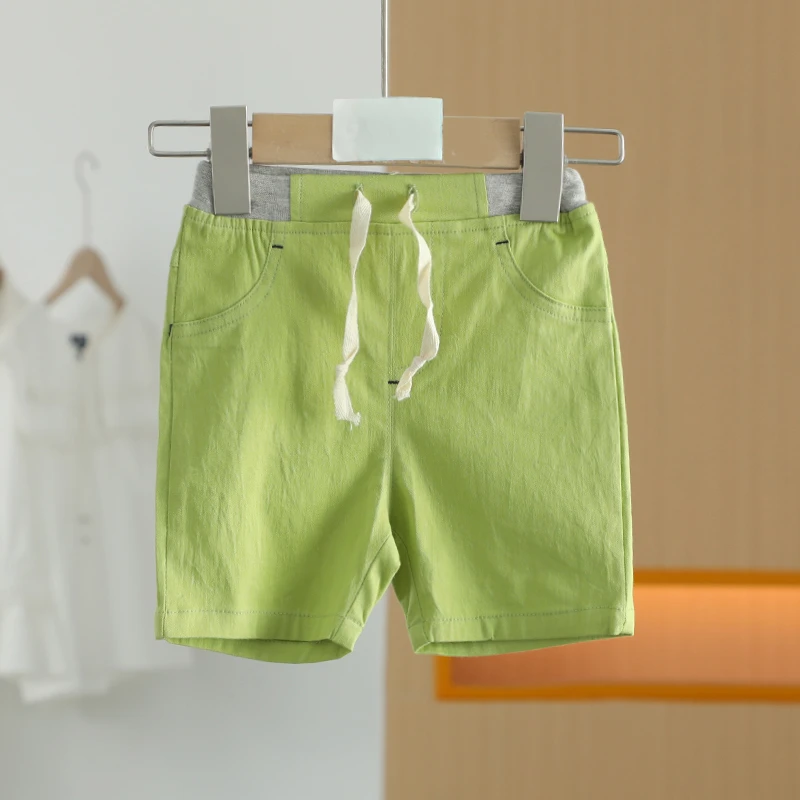 【半价q仓-唐长老自营】货号50204童装新款时尚纯色七分裤