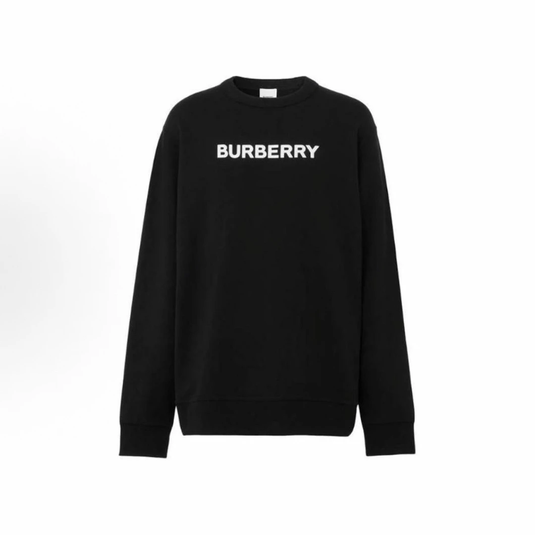 99新 BURBERRY/博柏利 标语logo圆领卫衣/L码/工价6827/编10059