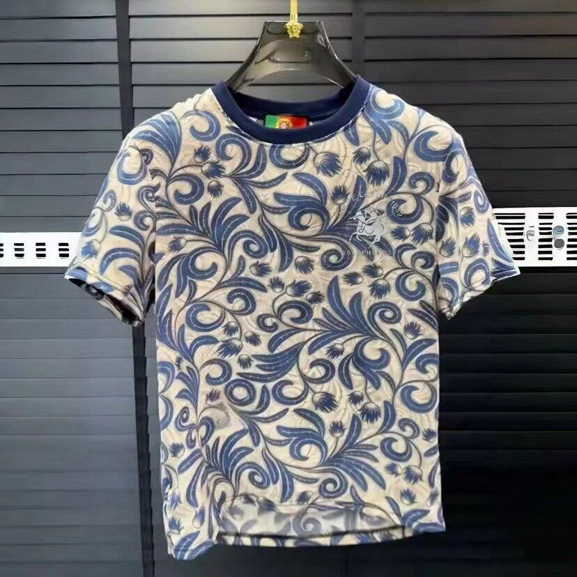 男士圆领印花短袖体恤潮流时尚百搭