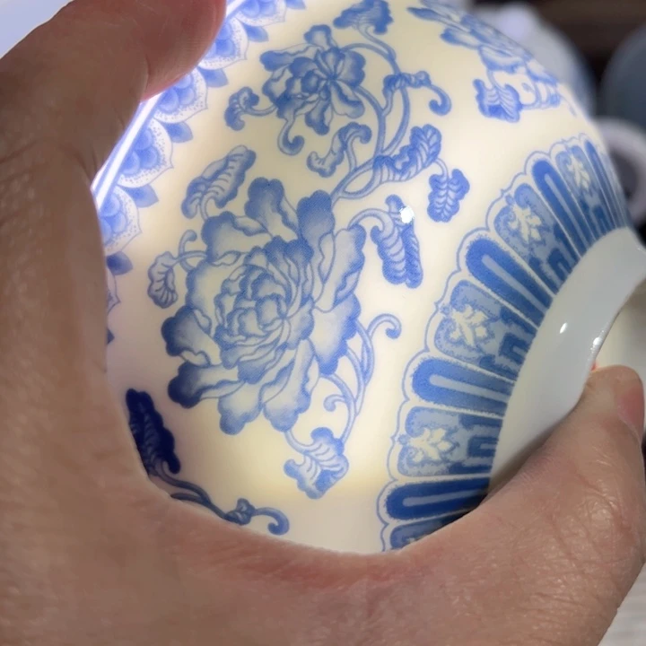 杯人会缠枝平盘一个陶瓷