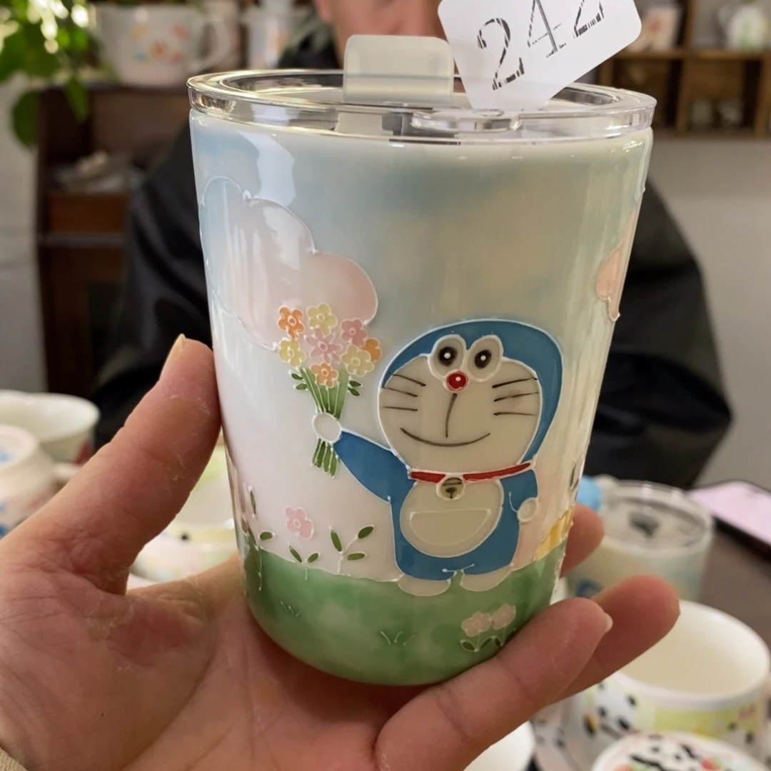 瓷片景德镇釉下彩手绘