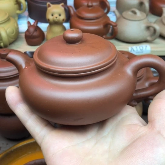 紫砂茶壶小红泥仿古230豪升左右