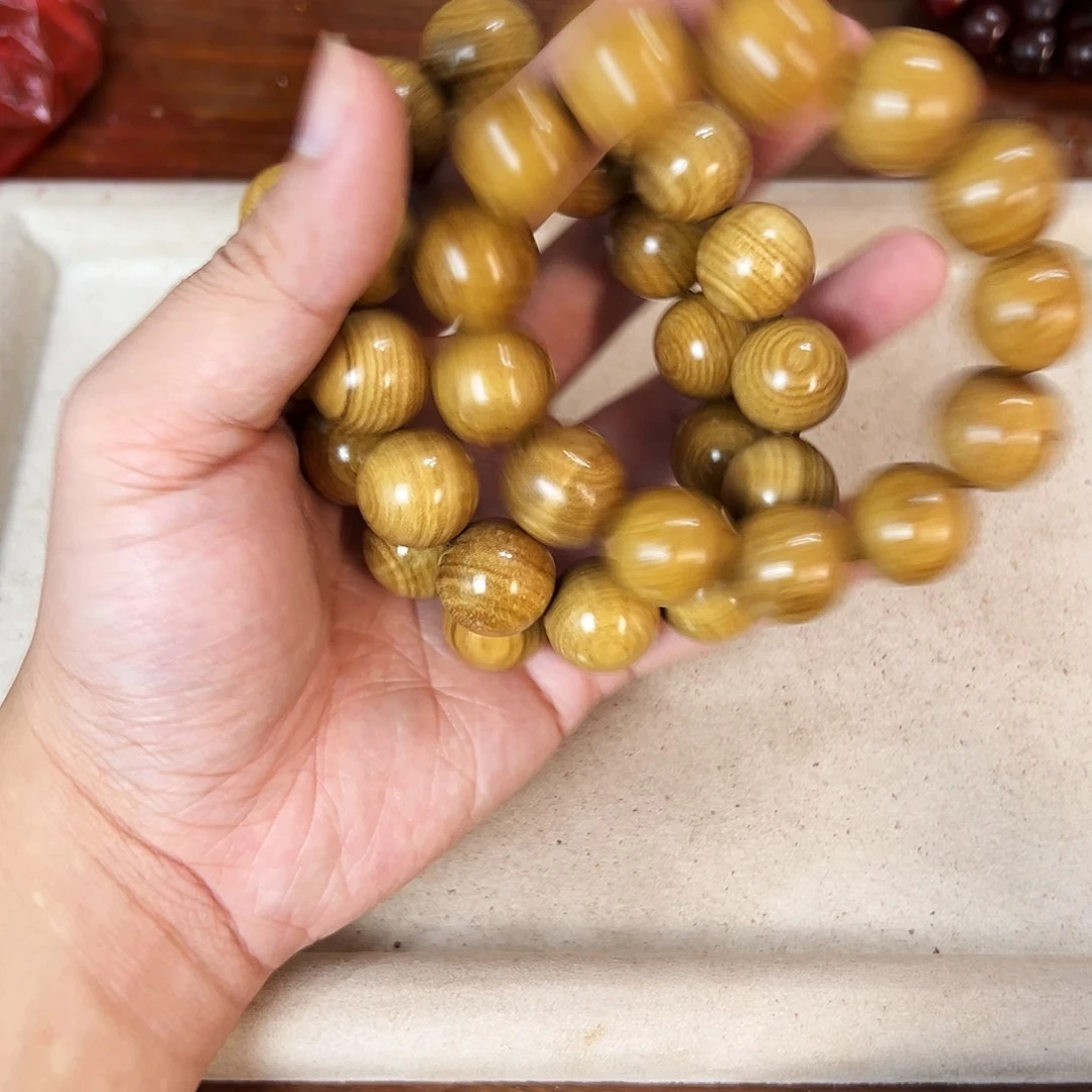 黄花梨/降香黄檀手串/手链18mm垒垒圆珠