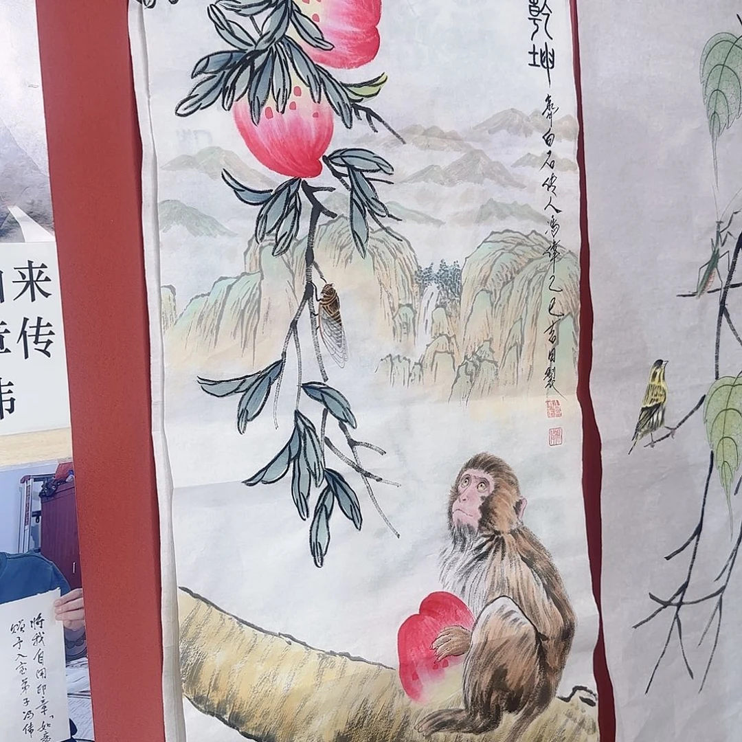 真***采国画冯伟老师手绘作品