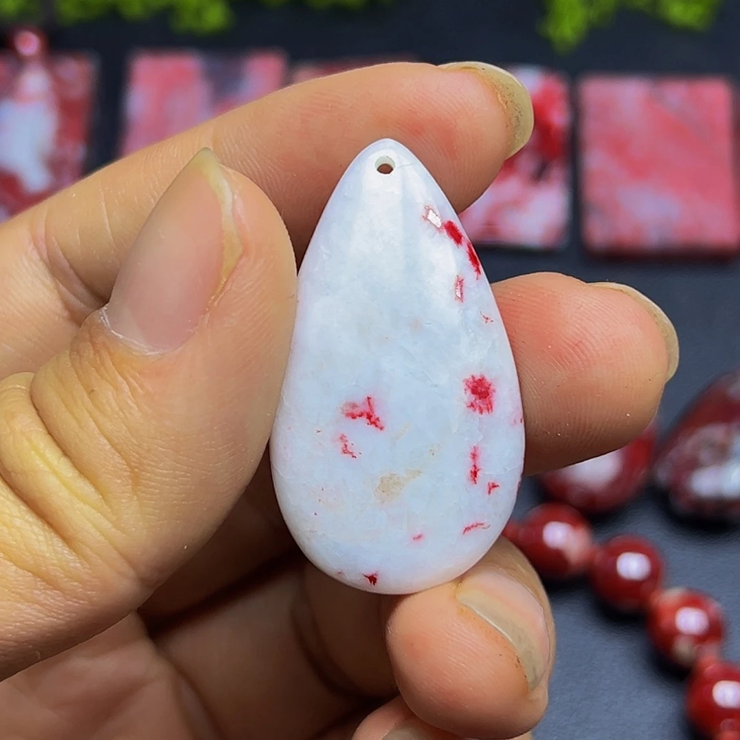 天然辰砂朱砂吊坠