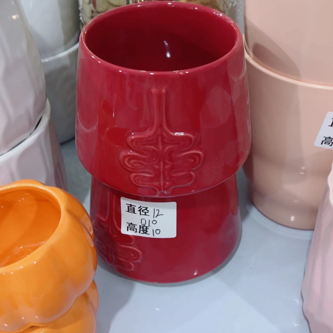 有孔，陶瓷花盆满10米包邮发货