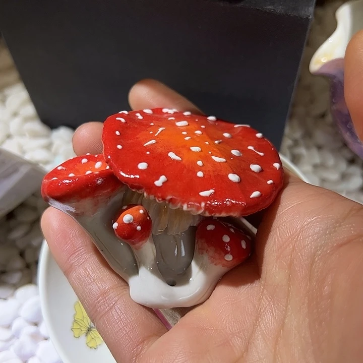 微瑕手工蘑菇香插