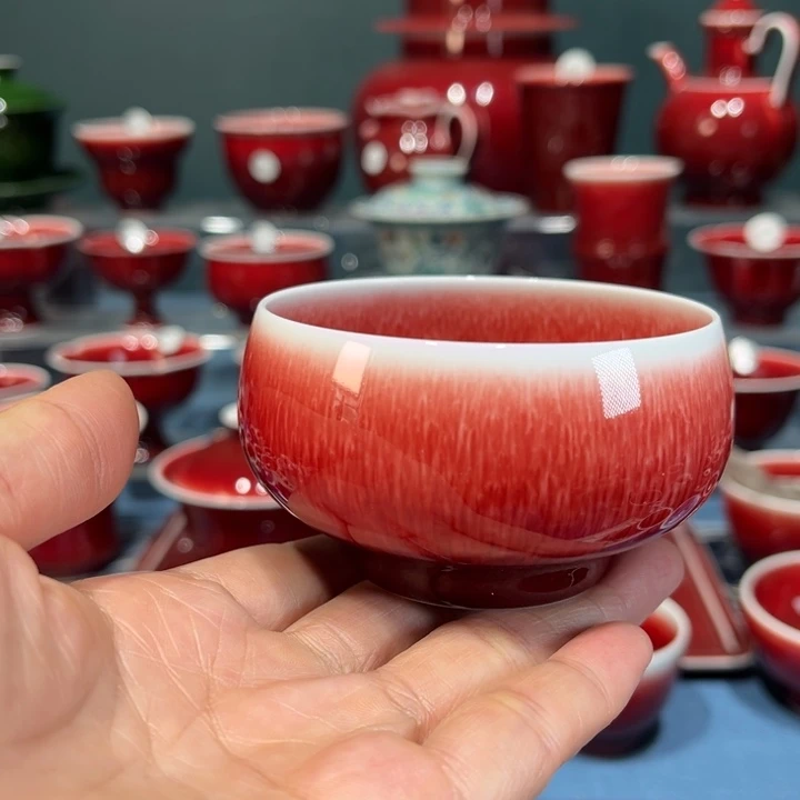 景德镇陶瓷浅行窑禅定杯