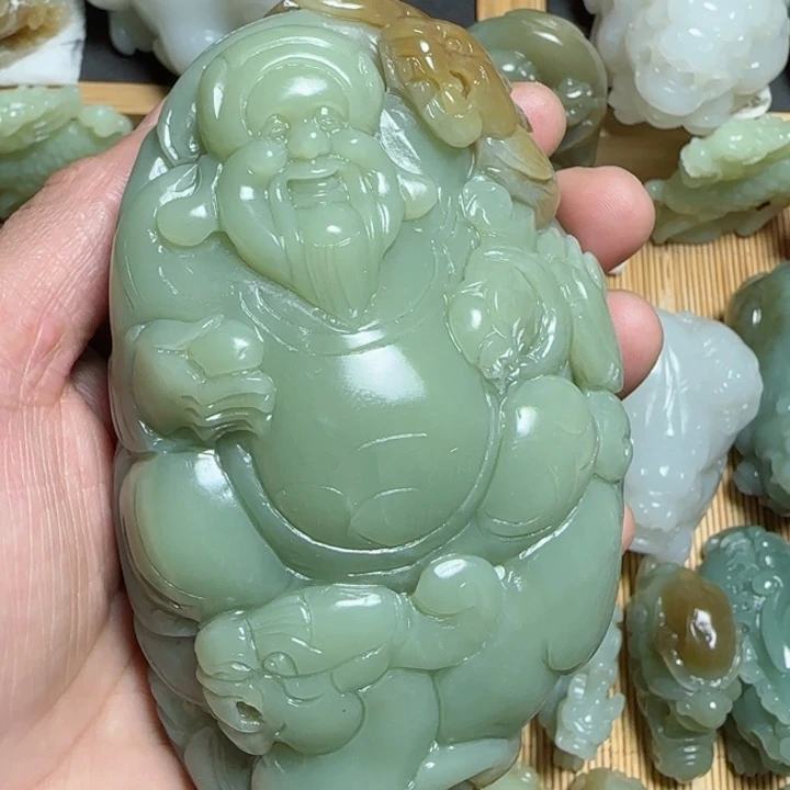 和田玉把件未镶嵌春*