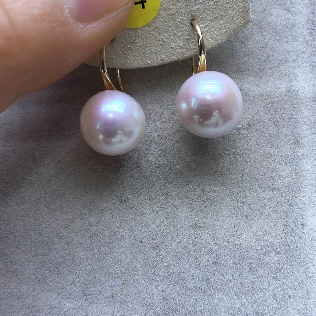 淡水珍珠耳饰银S925镶嵌