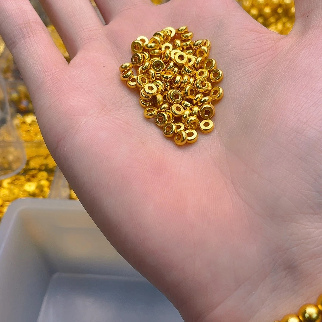 锆石铜合金算盘珠隔片5mm10个