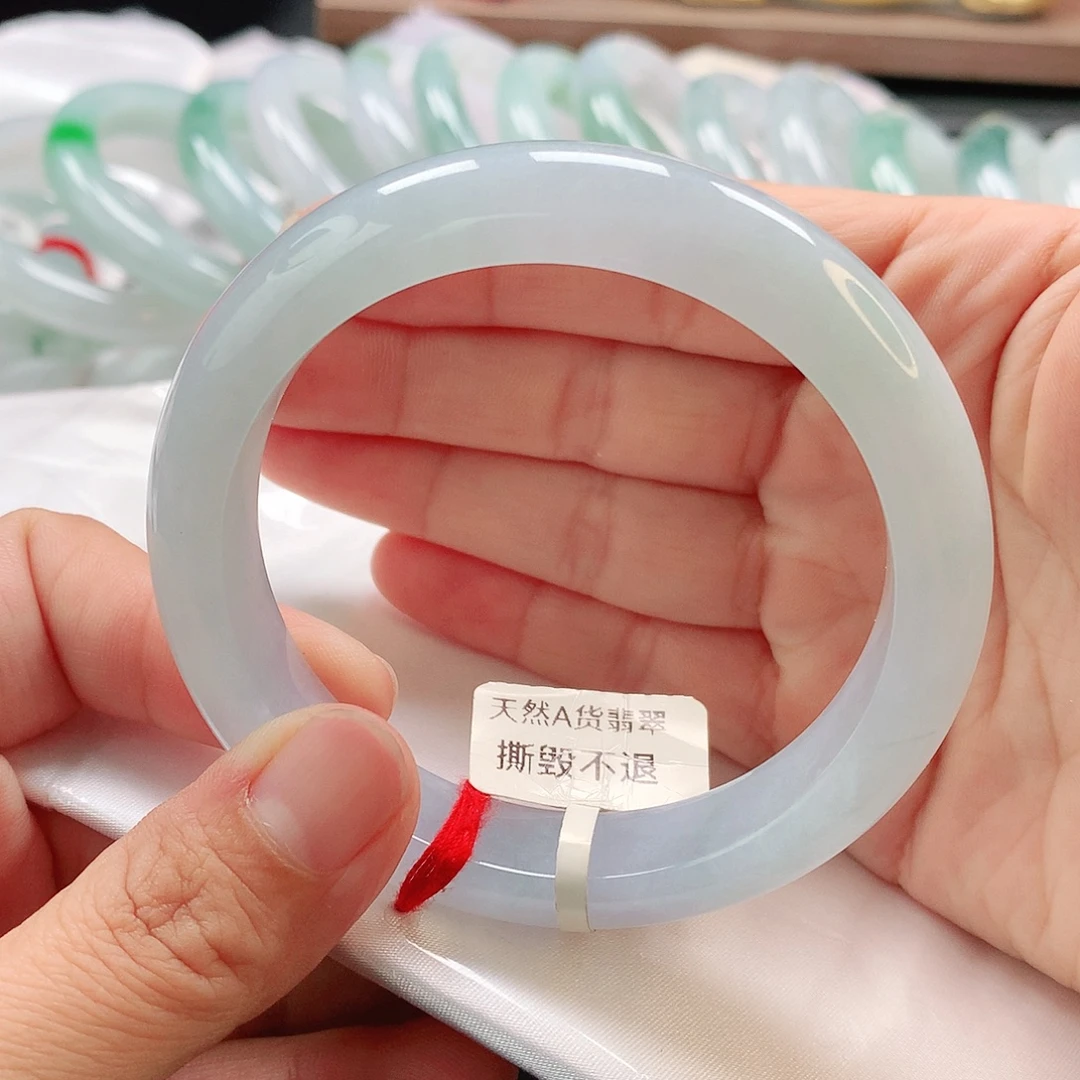 翡翠未镶嵌手镯59正