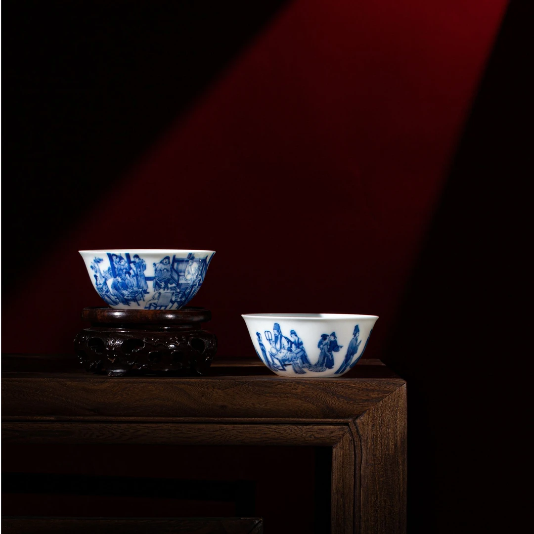 冯氏 · 祖传窑&柴窑 韩熙载对杯（单个） 非遗传承400余年 · 纯柴窑