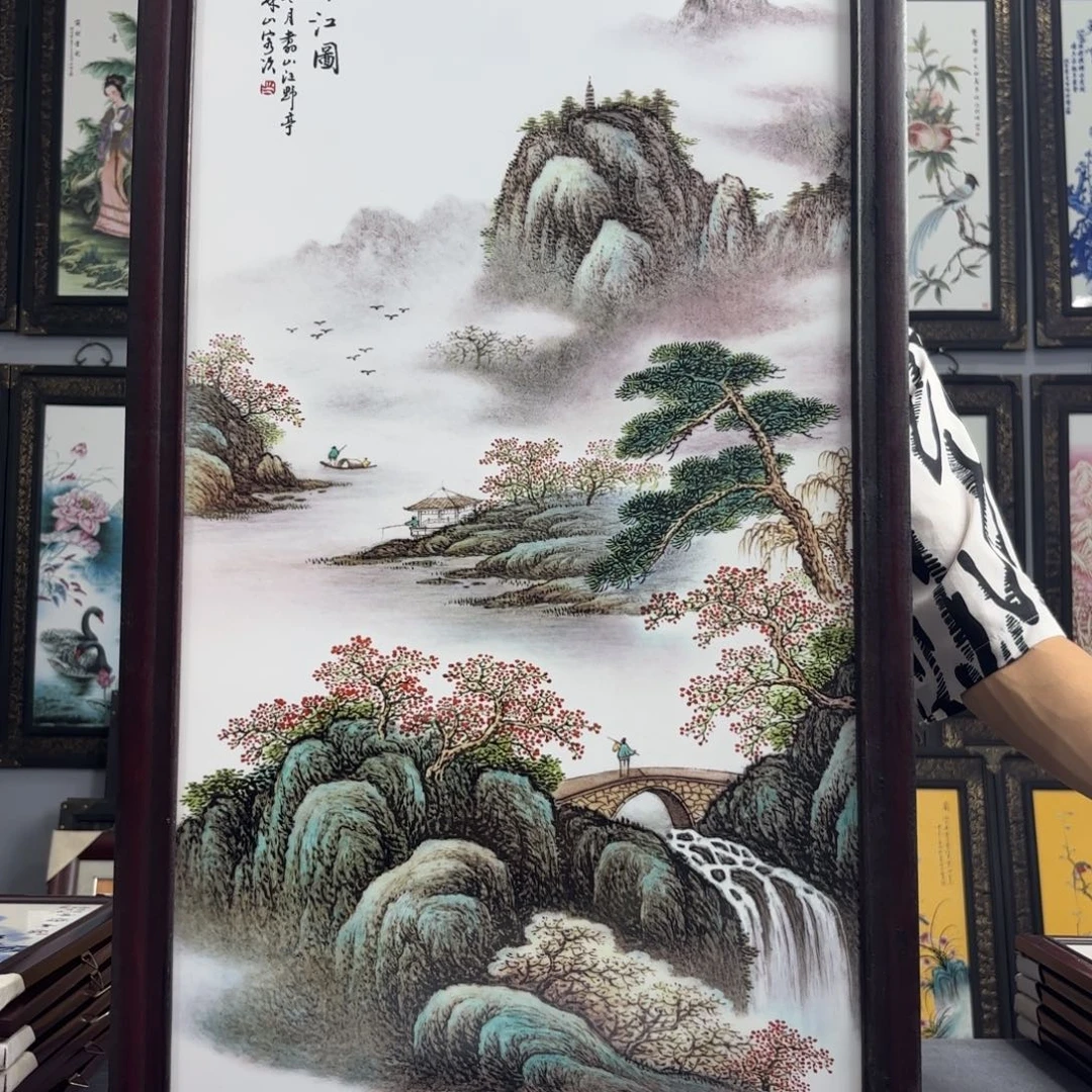 摆件景德镇陶瓷瓷板画
