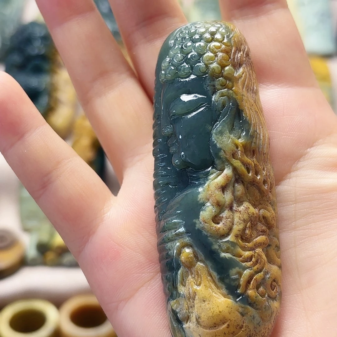 岫岩河磨玉（透闪石质玉）未镶嵌挂件