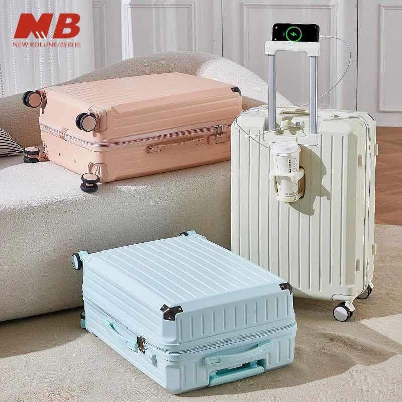 新百伦【奥莱清仓】行李箱女多功能学生拉杆箱大容量26寸旅行密码