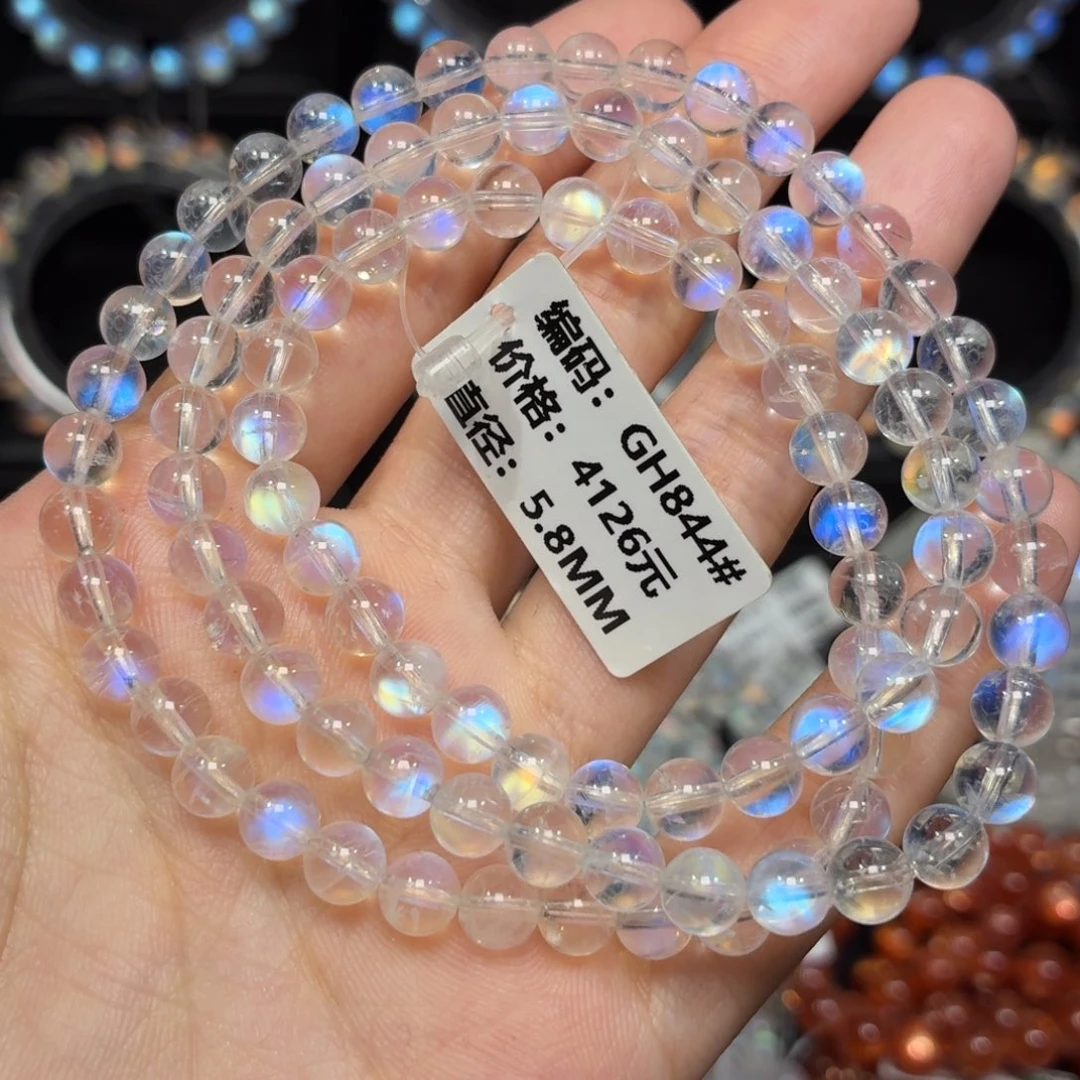 未镶嵌月光石手链GH844#5.8mm