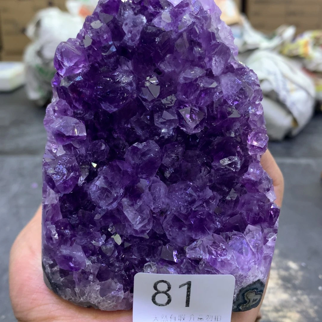水晶摆件未镶嵌紫晶81
