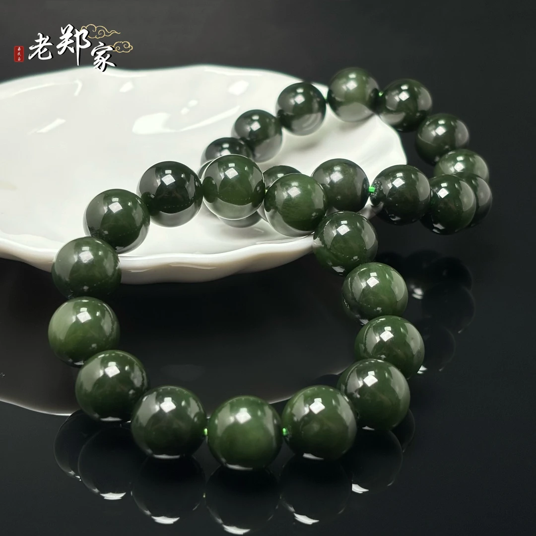【老郑家】和田玉手串 多样性发一件 约15mm+