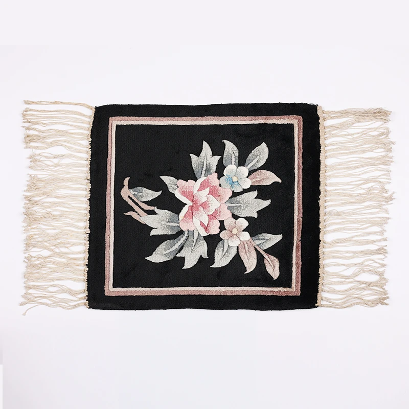 天津地毯真丝地毯坐垫茶几装饰挂毯沙发背景墙手工编织