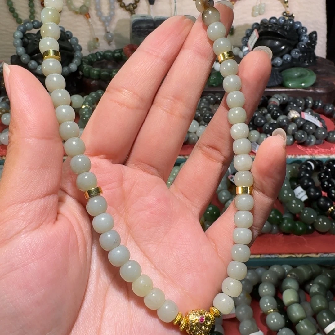 和田玉未镶嵌手链