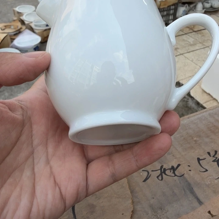 醴陵高温纯白公道杯微瑕