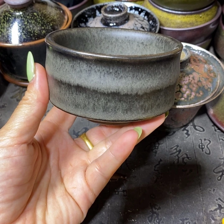 茶盏建阳建盏微瑕竹节