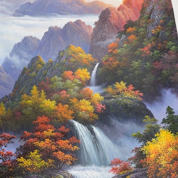 油画在一起的时候就是一