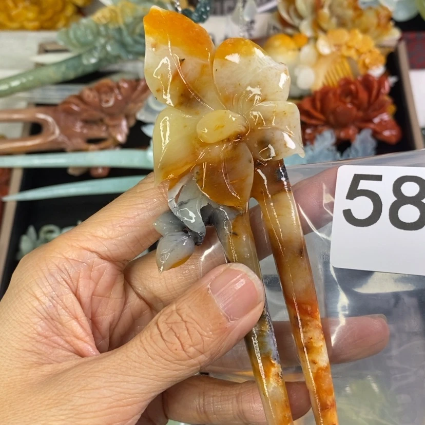 【闪购商品】岫玉发饰未镶嵌C****e发簪